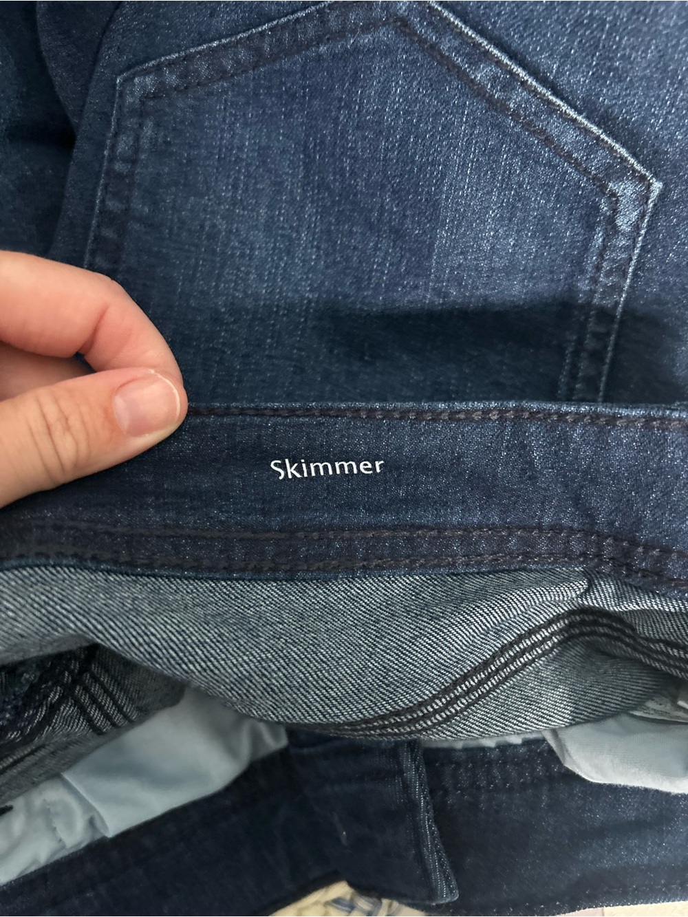 Gloria Vanderbilt Mila Belted Skimmer Capri Jeans Women’s 18 Dark Wash - Picture 4 of 11